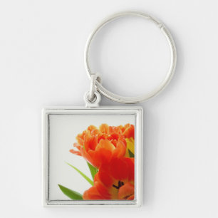 Orange Tulips Key Chain