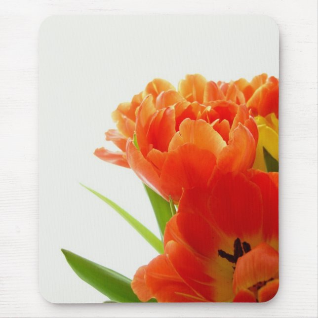 Orange Tulips Mouse Pad (Front)