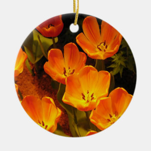 Orange Tulips Ornament