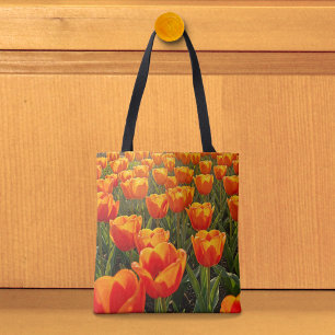 Orange Tulips Tote Bag