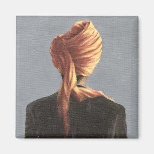 Orange turban 2004 magnet