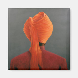 Orange Turban Magnet