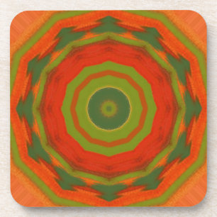 Orange Twirl Coaster