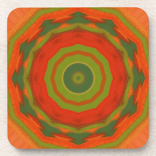 Orange Twirl Coaster (Front)