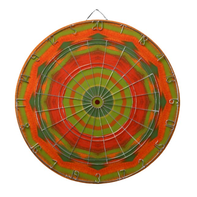 Orange Twirl Dartboard (Front)