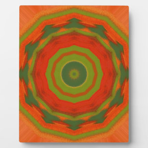 Orange Twirl Plaque