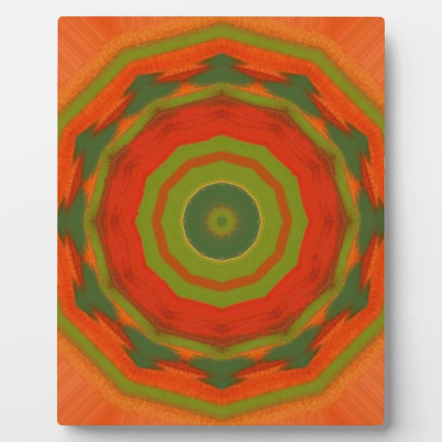 Orange Twirl Plaque (Front)