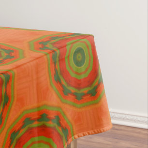 Orange Twirl Tablecloth