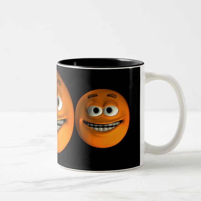 Orange Two-Tone Coffee Mug (Right)