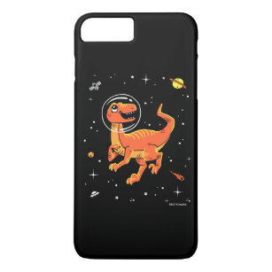 Orange Tyrannosaurus Dinos In Space Case-Mate iPhone Case