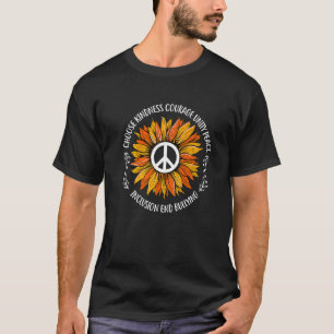 Orange Unity Day Anti Bullying Be Kind Sunflower P T-Shirt