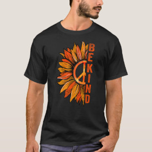 Orange Unity Day Anti Bullying Be Kind Sunflower P T-Shirt