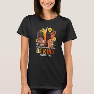 Orange Unity Day Be Kind End Bullying Peace Leopar T-Shirt