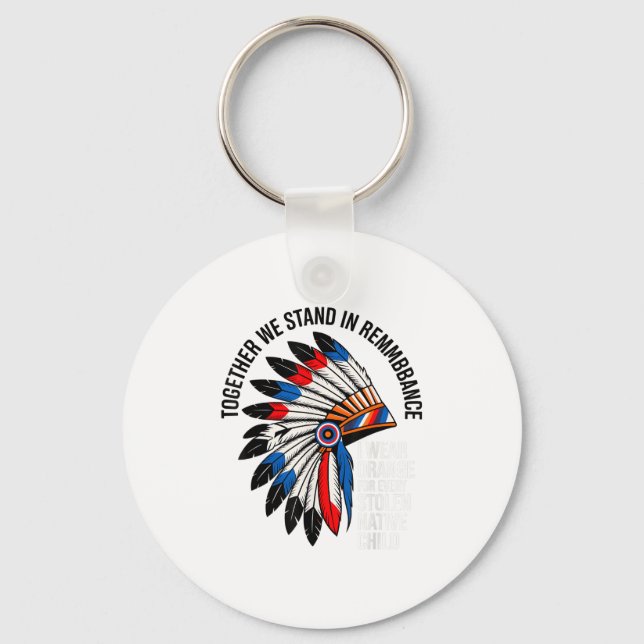 Orange Unity Day For Every American Native Child S Key Ring (Front)