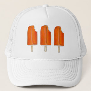 Orange Vanilla Ice Cream Creamsicle Pops Popsicles Trucker Hat