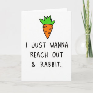 Orange Vegetable Funny Card