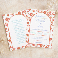 Orange Verona Sunset Flowers Wedding