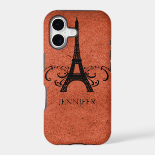 Orange Vintage French Flourish