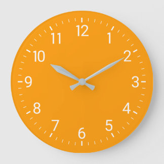 Orange Wall Clock