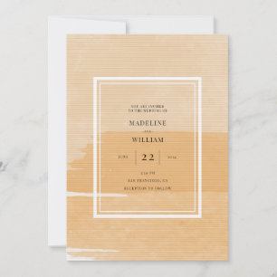 Orange Watercolor   Add Your Photo Invitation