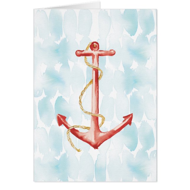 Orange Watercolor Anchor (Front)