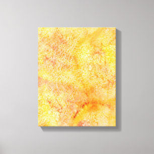 Orange Watercolor Background Canvas Print