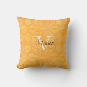Orange Watercolor Cushion