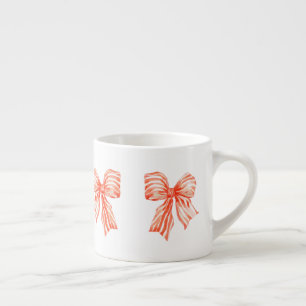 Orange watercolor preppy trendy espresso cup