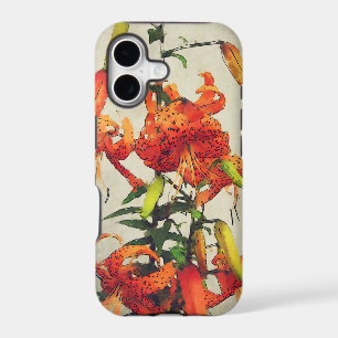 Orange Watercolor Tiger Lily 1