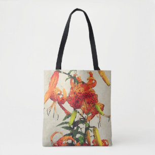 Orange Watercolor Tiger Lily 1 Tote Bag
