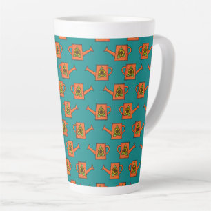 Orange Watering Can with Sunflower Latte Mug