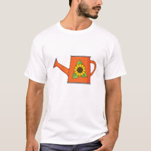 Orange Watering Can with Sunflower T-Shirt