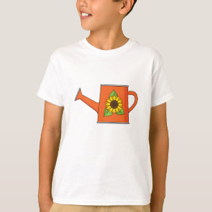 Orange Watering Can with Sunflower T-Shirt
