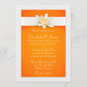 Orange Wedding Invitations