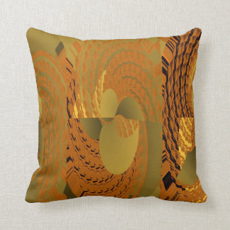 Orange Whirl Pattern American MoJo Cushion