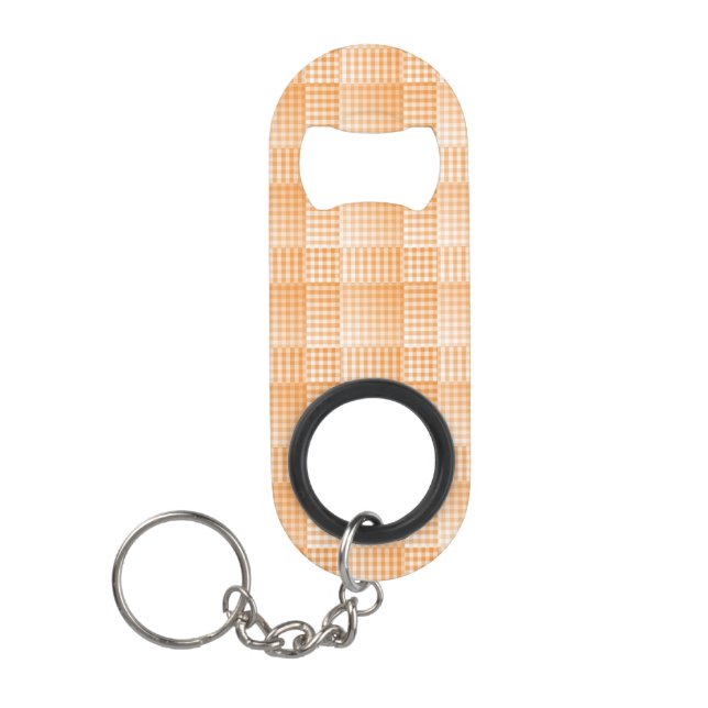 Orange White Checker Abstract Pattern (Front)