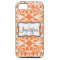 Orange & White Damask Monogram iPhone 5