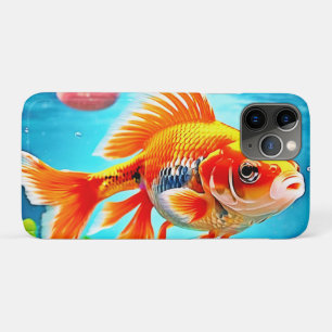 Orange White Goldfish iPhone 11 Pro Case