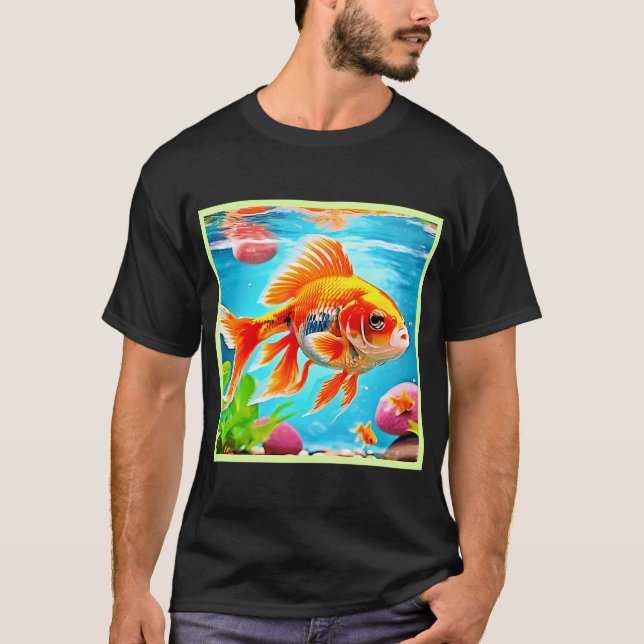 Orange White Goldfish T-Shirt (Front)