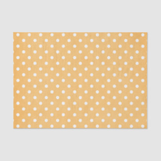 ORANGE & WHITE POLKA DOTS  TISSUE PAPER