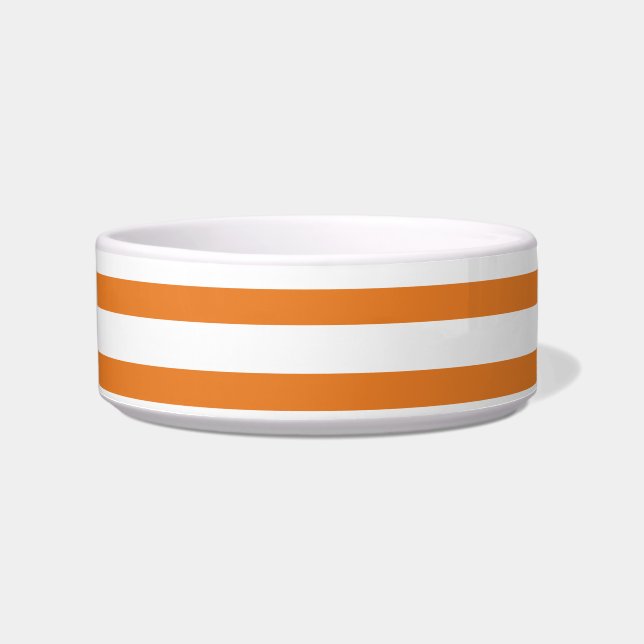 orange & white stripes bowl (Front)