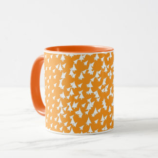 Orange  White Trees Combo  Mug