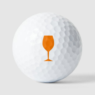 Orange Wine Glass Golf Balls