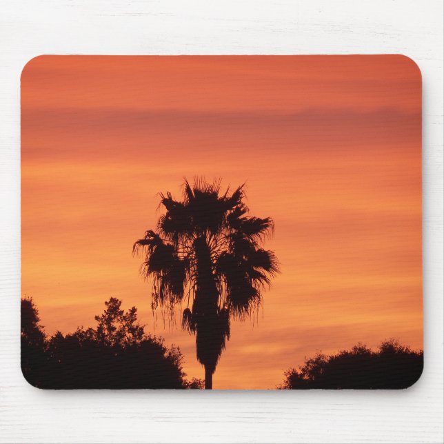 Orange Winter FL sunset Mouse Mat (Front)