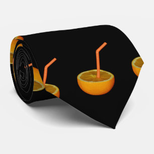 Orange with orange straw tie