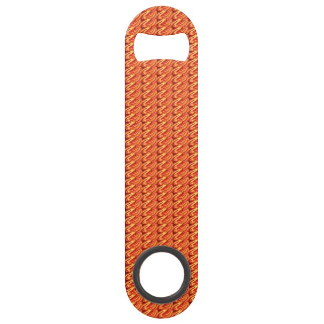 Orange with Spikes Speed Bottle Opener (Front)