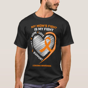 Orange Women Men  Leukemia Awareness  Mom Leukemia T-Shirt