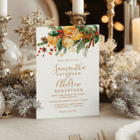 Orange Wreath Citrus Christmas winter wedding