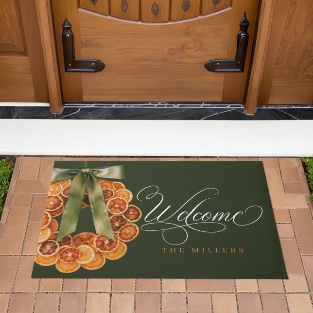 Orange Wreath Doormat (Creator Uploaded)