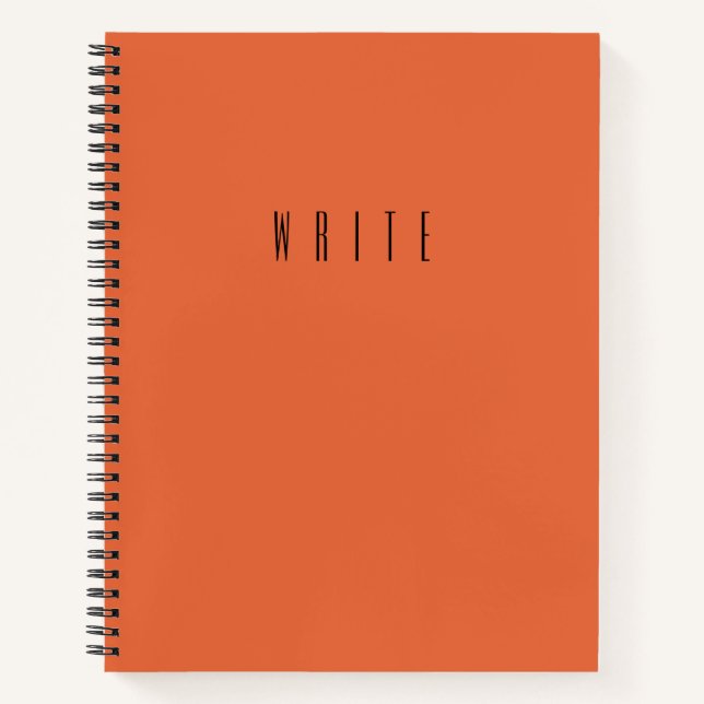 Orange Write Notebook (Front)